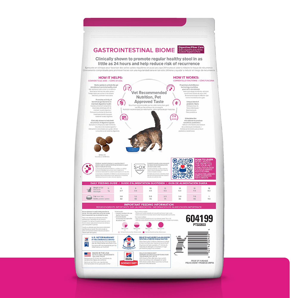 Hills Comida para Gato Prescription Diet Gastro Biome Pollo x 4 lbs