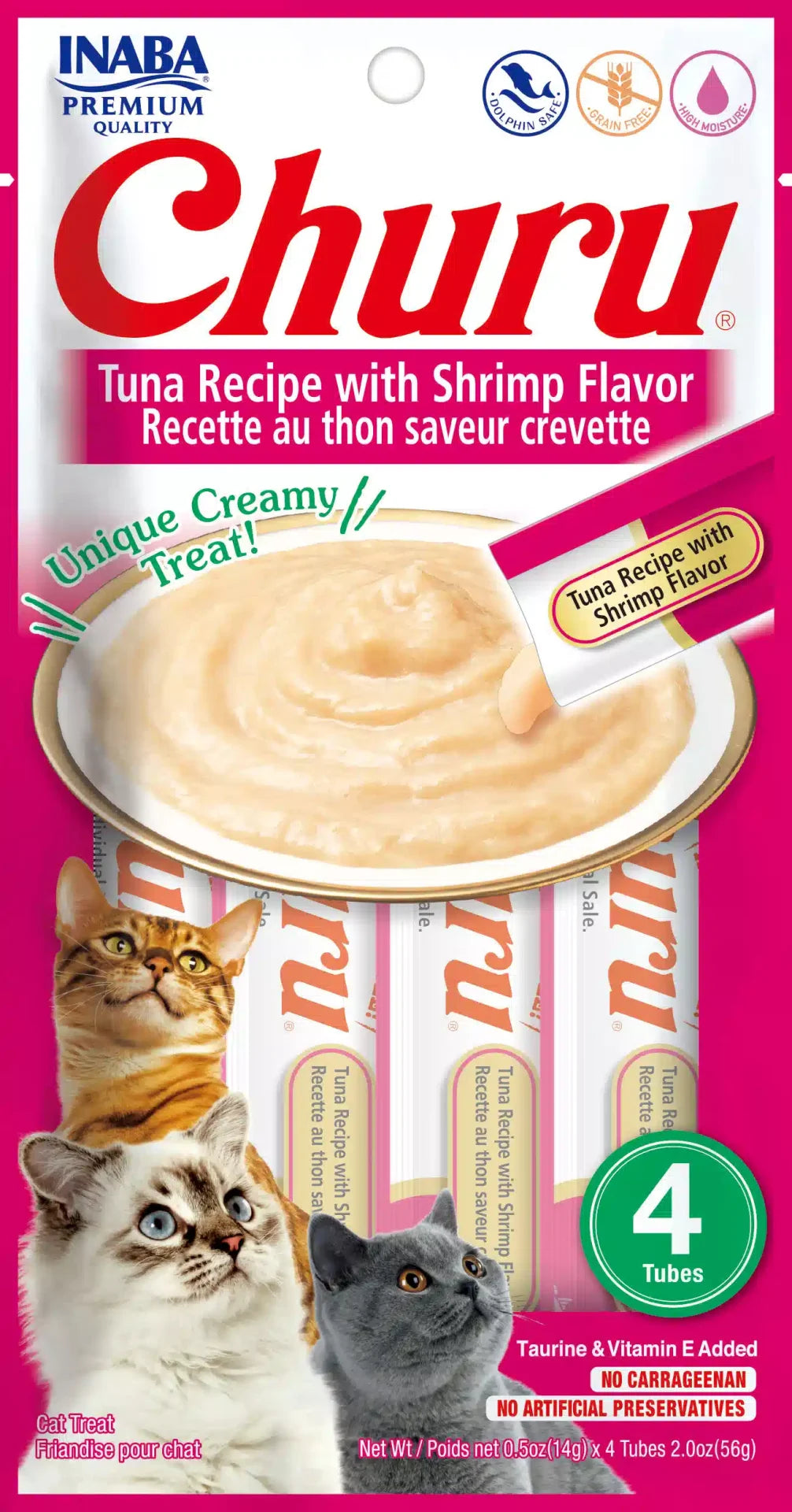 Churu Snack para Gatos Sabor a Atún y Camarón x 4 u
