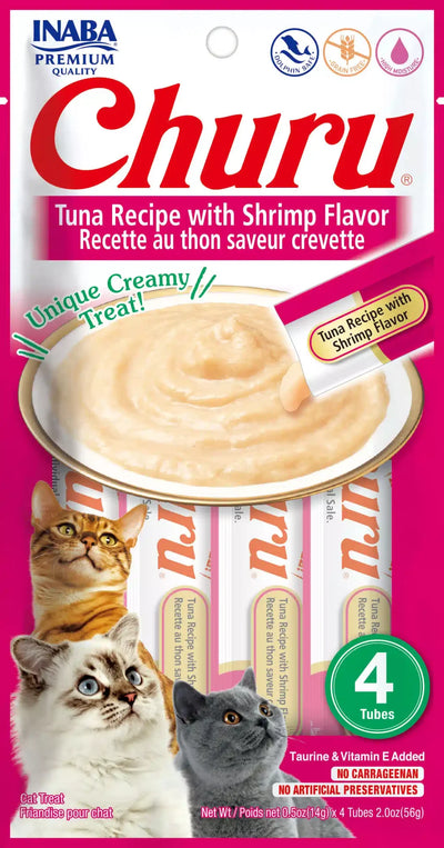 Churu Snack para Gatos Sabor a Atún y Camarón x 4 u