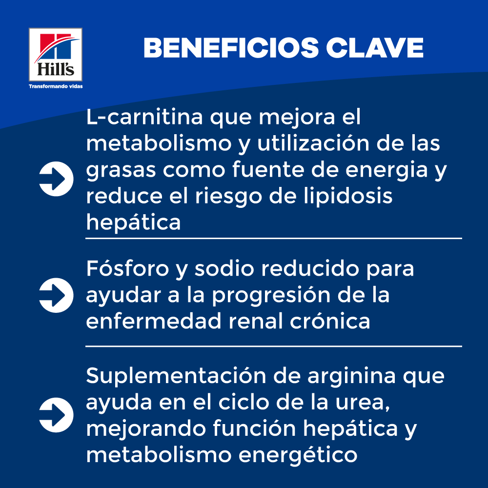 Hills Comida para Gato Prescription Diet Bienestar Renal K/D Pollo x 4 lbs