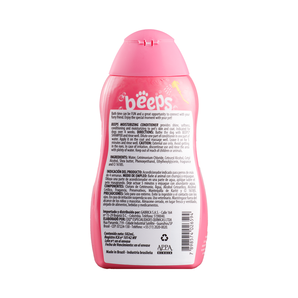 Acondicionador Para Perro Beeps Moisturizing x 302 ml