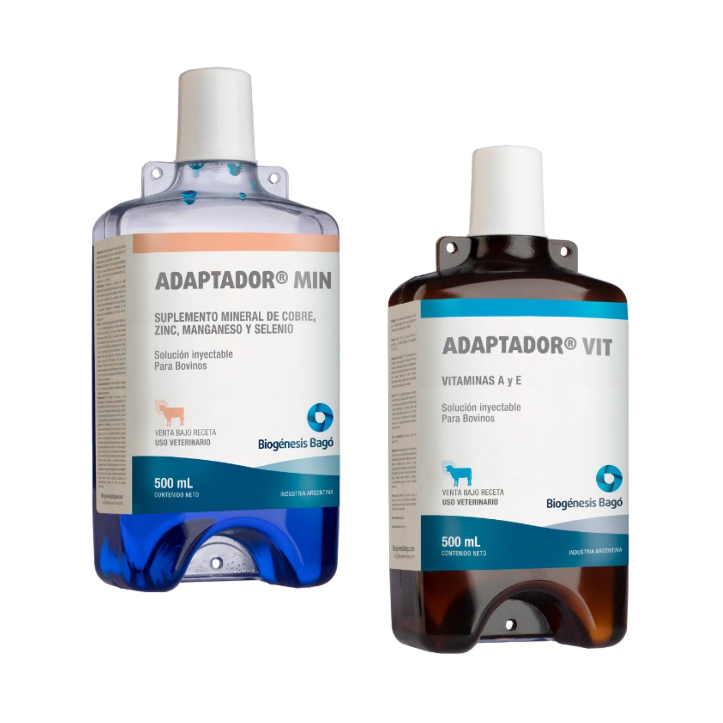 Frasco de Adaptador Min y Vit 500 ml - Suplemento inyectable para bovinos
