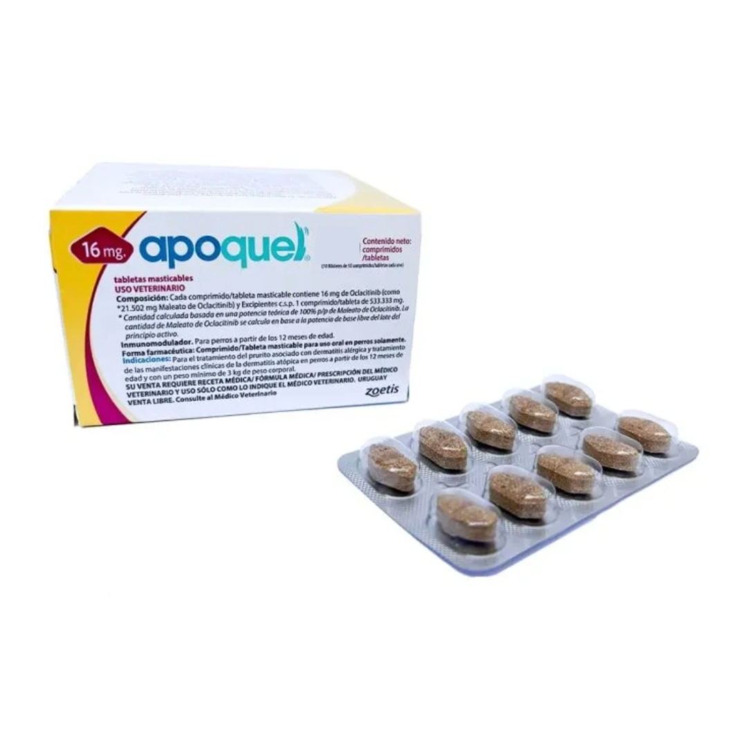 Apoquel Perros tabletas masticables Sobre x 10 Tabletas