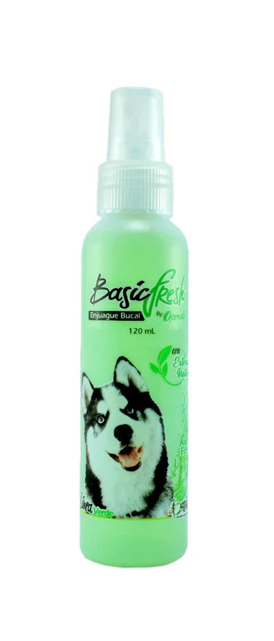 Spray bucal BASICFRESH para perros y gatos de 120 ml