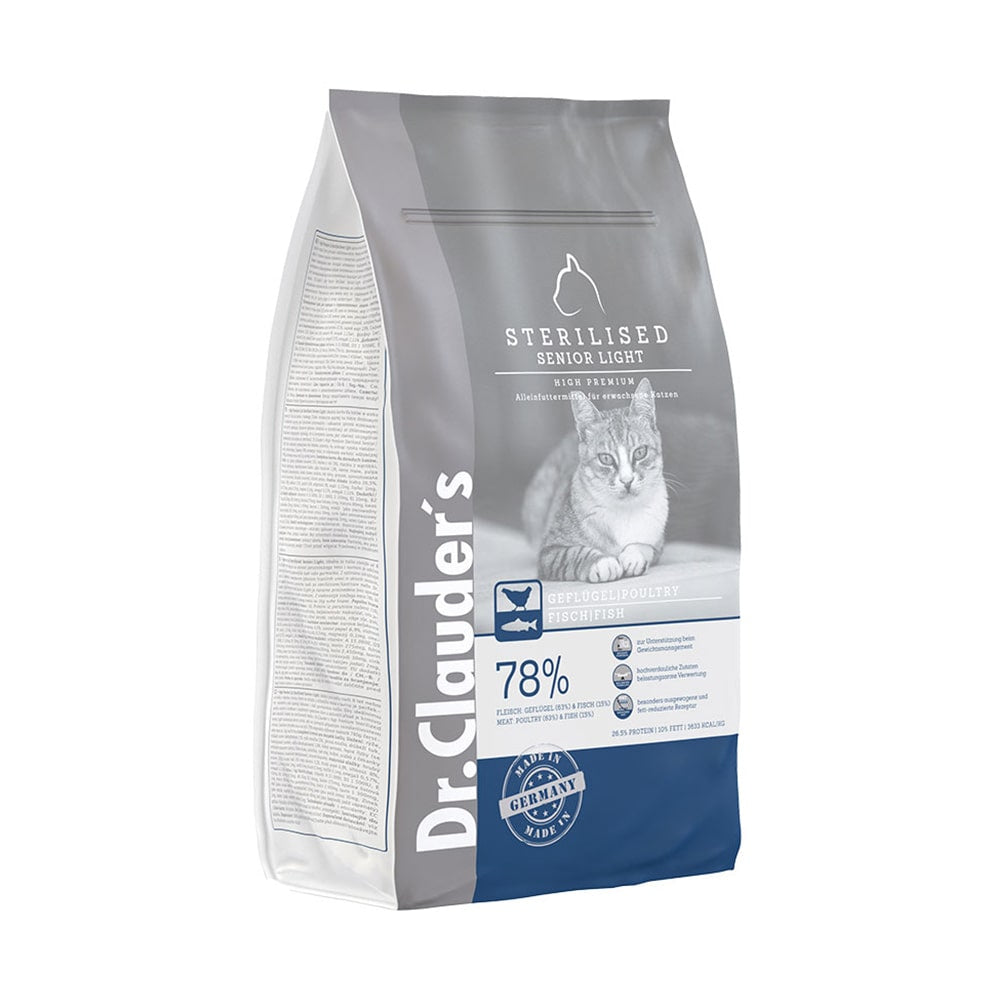 Concentrado Dr Clauder's Cat Senior Light para gatos mayores y con sobrepeso