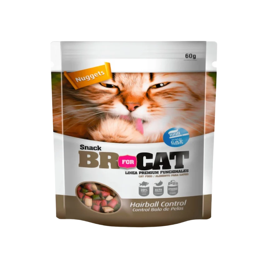 BR Snack Bolas de Pelo X 60 grs: Suplemento Dietario para Gatos