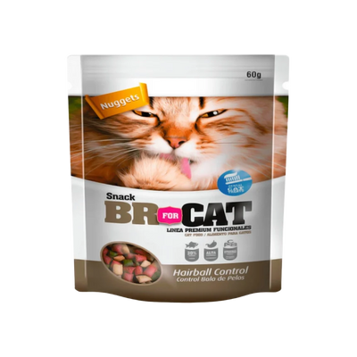 BR Snack Bolas de Pelo X 60 grs: Suplemento Dietario para Gatos