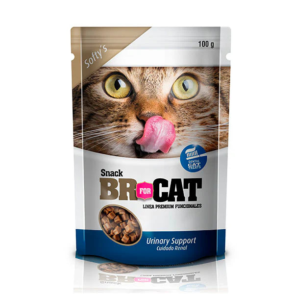 BR Snack Softy Urinary Support x 100: Suplemento Alimenticio para la Salud Urinaria de los Gatos