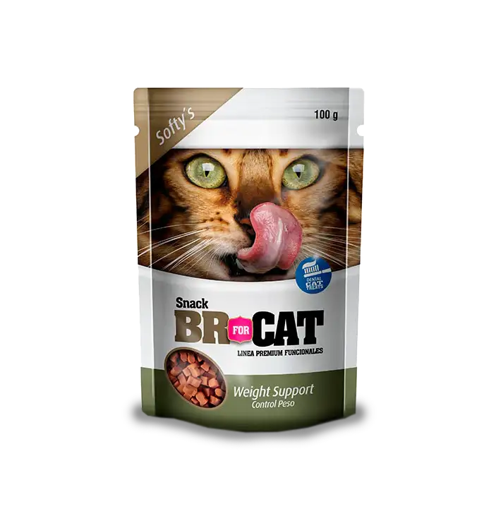 BR Snack Softy Weight Support x 100: Suplemento Alimenticio para el Control de Peso de Gatos