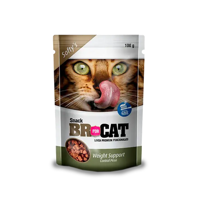 BR Snack Softy Weight Support x 100: Suplemento Alimenticio para el Control de Peso de Gatos