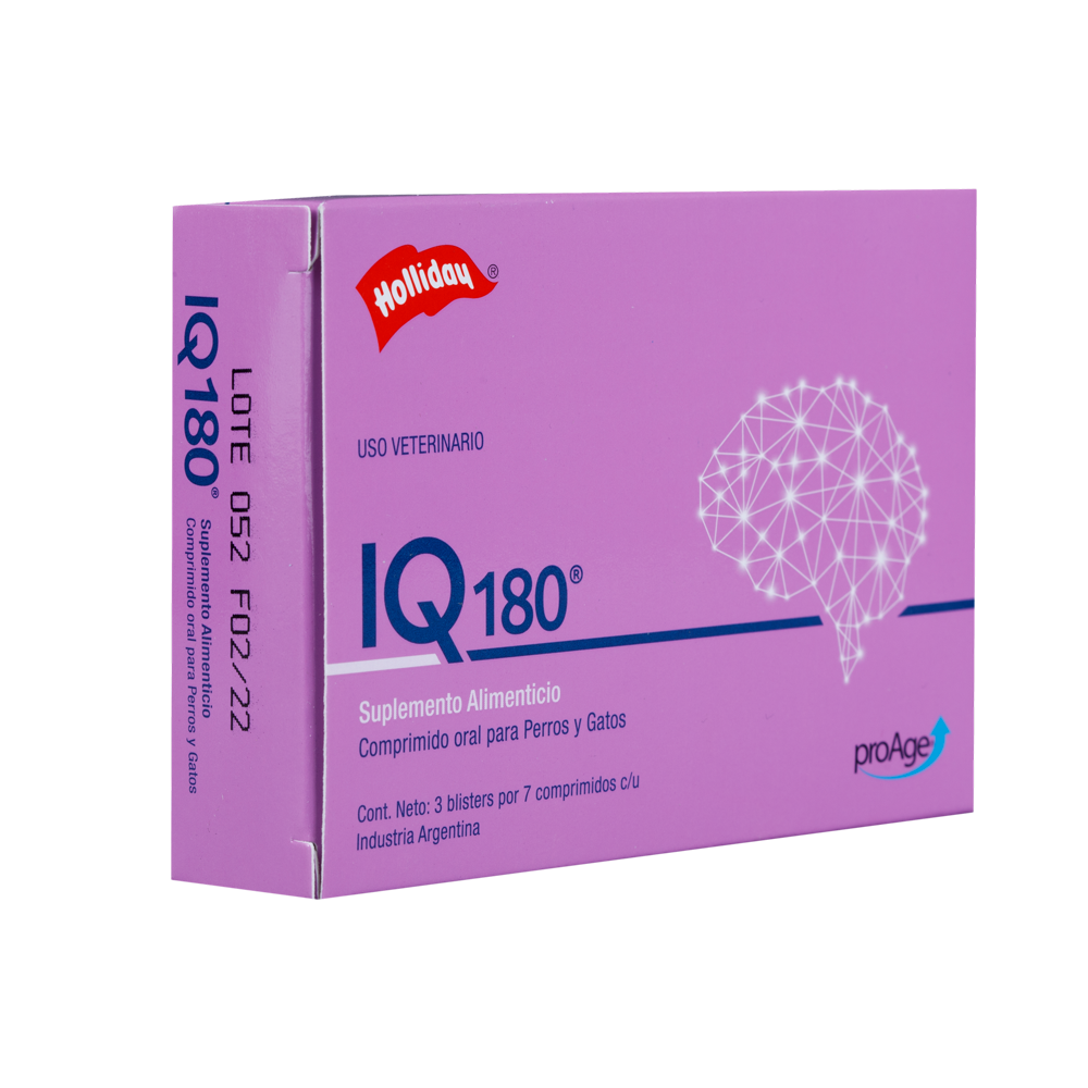 Biomodulador IQ 180 para Perros y Gatos x 21 comprimidos