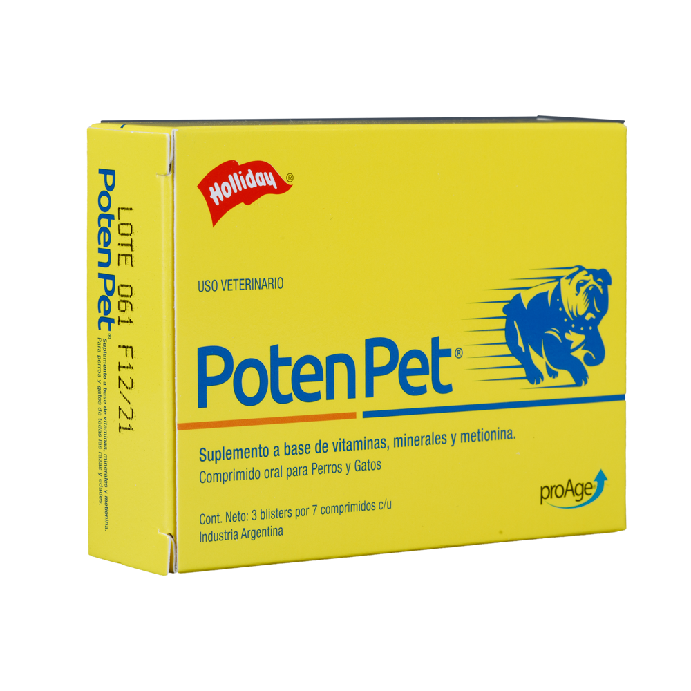 Biomodulador Poten Pet para Perros y Gatos x 21 comprimidos