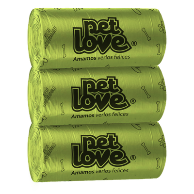 Bolsas Ecológicas Pet Love x 60 u