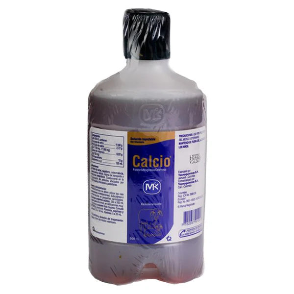 Calcio MK x 500 ml: Remineralizante y Reconstituyente para Animales
