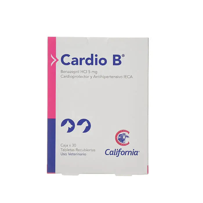 CARDIO B CAJA X 30 TAB: Tratamiento para Cardiopatías en Perros y Gatos