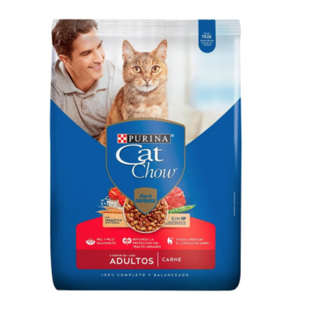 Purina® Cat Chow® Comida para Gatos Activos Carne x 500 gr