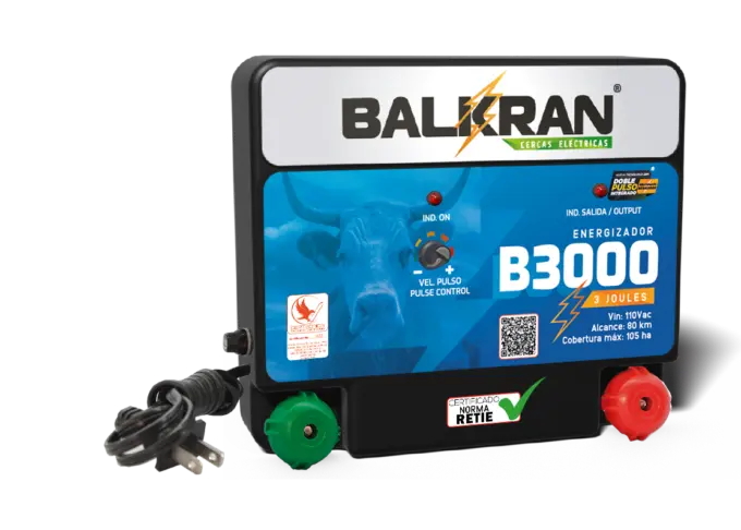 Impulsor de cerca eléctrica BALKRAN B3000