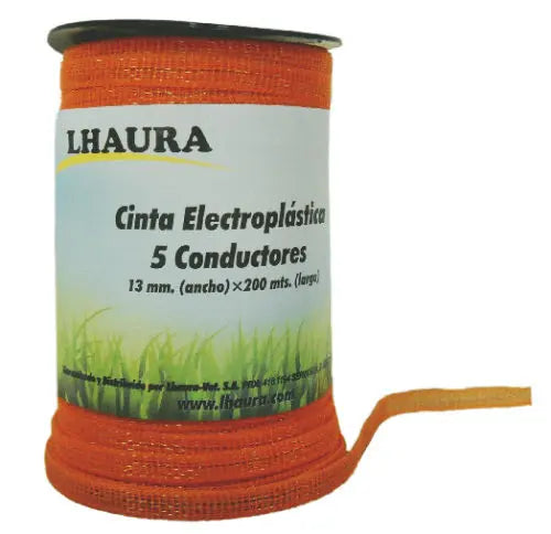 Cinta Electroplástica 13mm x 200m: Resistente y visible para cercas móviles