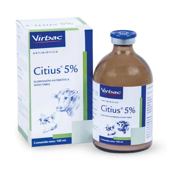 Citius X 100 cc: Tratamiento Efectivo para Infecciones Respiratorias en Bovinos y Porcinos de Virbac