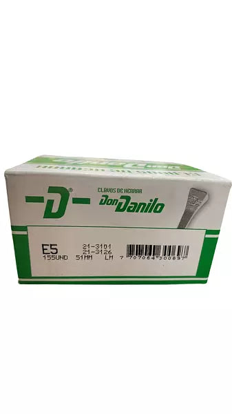 Clavos Don Danilo x 155 und: Herramienta esencial para herraje de equinos en acero