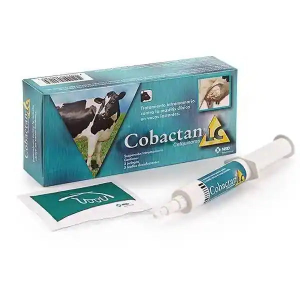 Cobactan Lactancia X 3 Jeringas: Tratamiento para la Mastitis Clínica en Vacas Lactantes