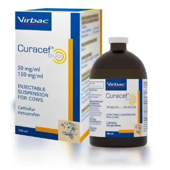 Curacef Iny Fco X 100 ml: Tratamiento Antibacteriano y Antiinflamatorio de Virbac