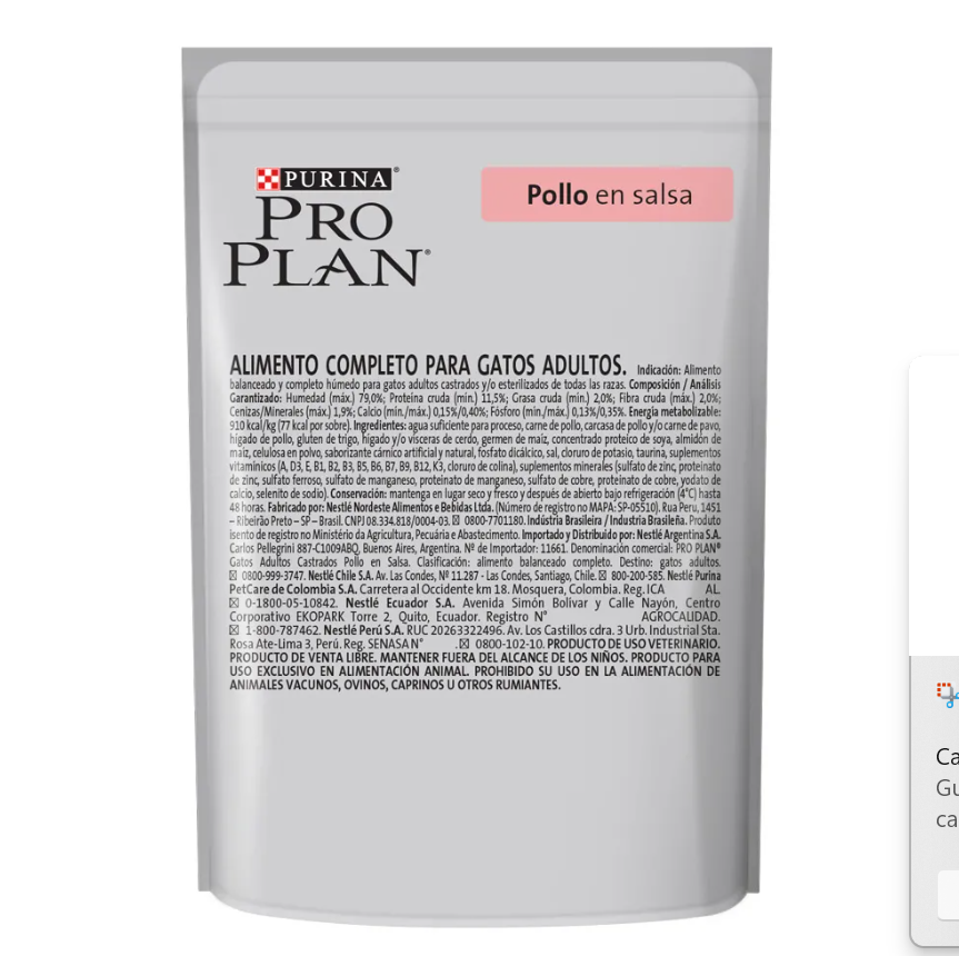 Purina® Pro Plan® Comida Húmeda para Gatos Esterilizados x 85 gr