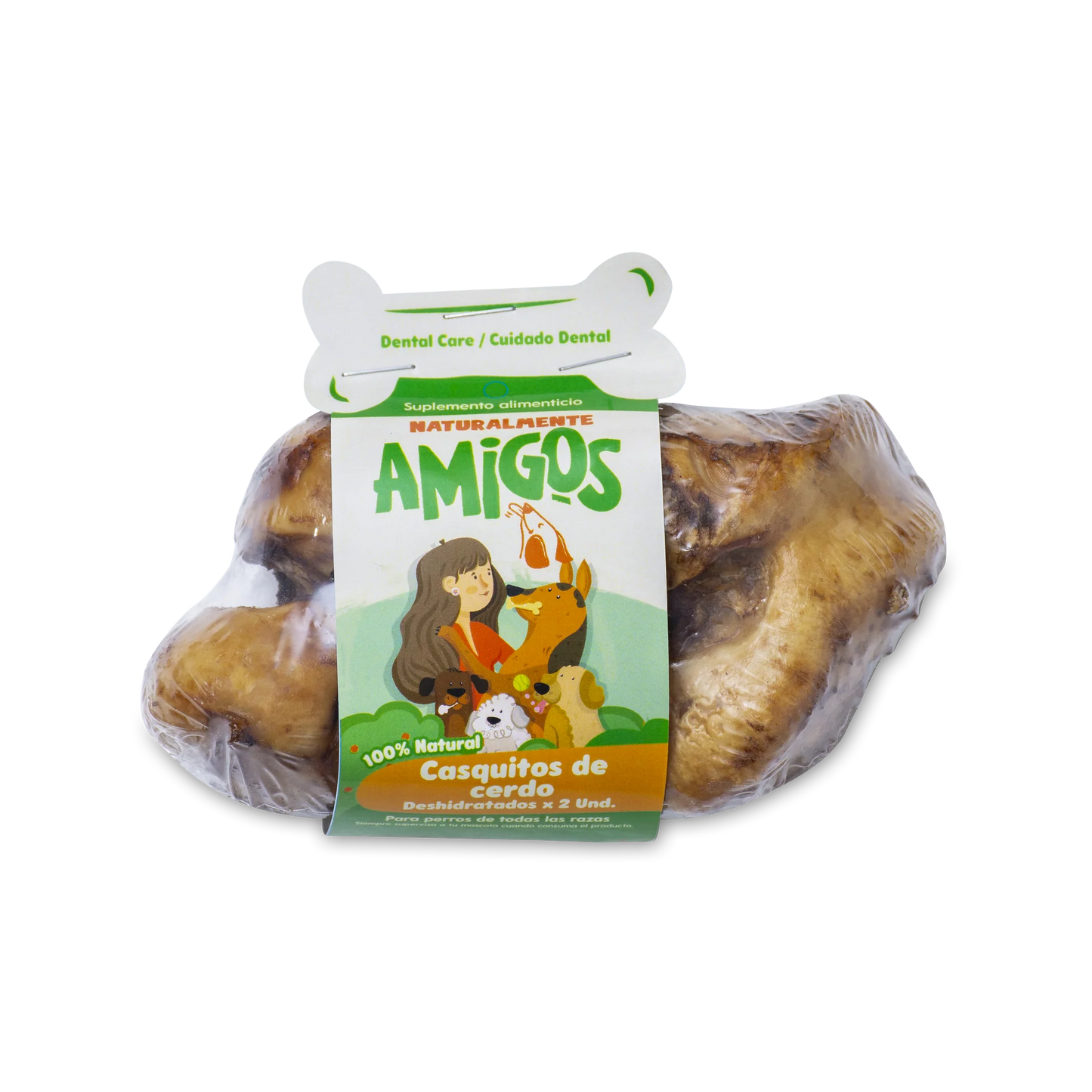 Casquitos de Cerdo Deshidratados Amigos X2 Und