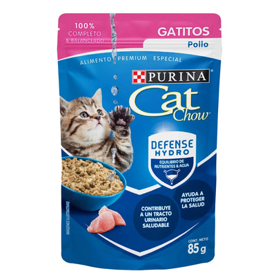 Purina® Cat Chow® Comida Húmeda para Gatitos Pollo x 85 gr
