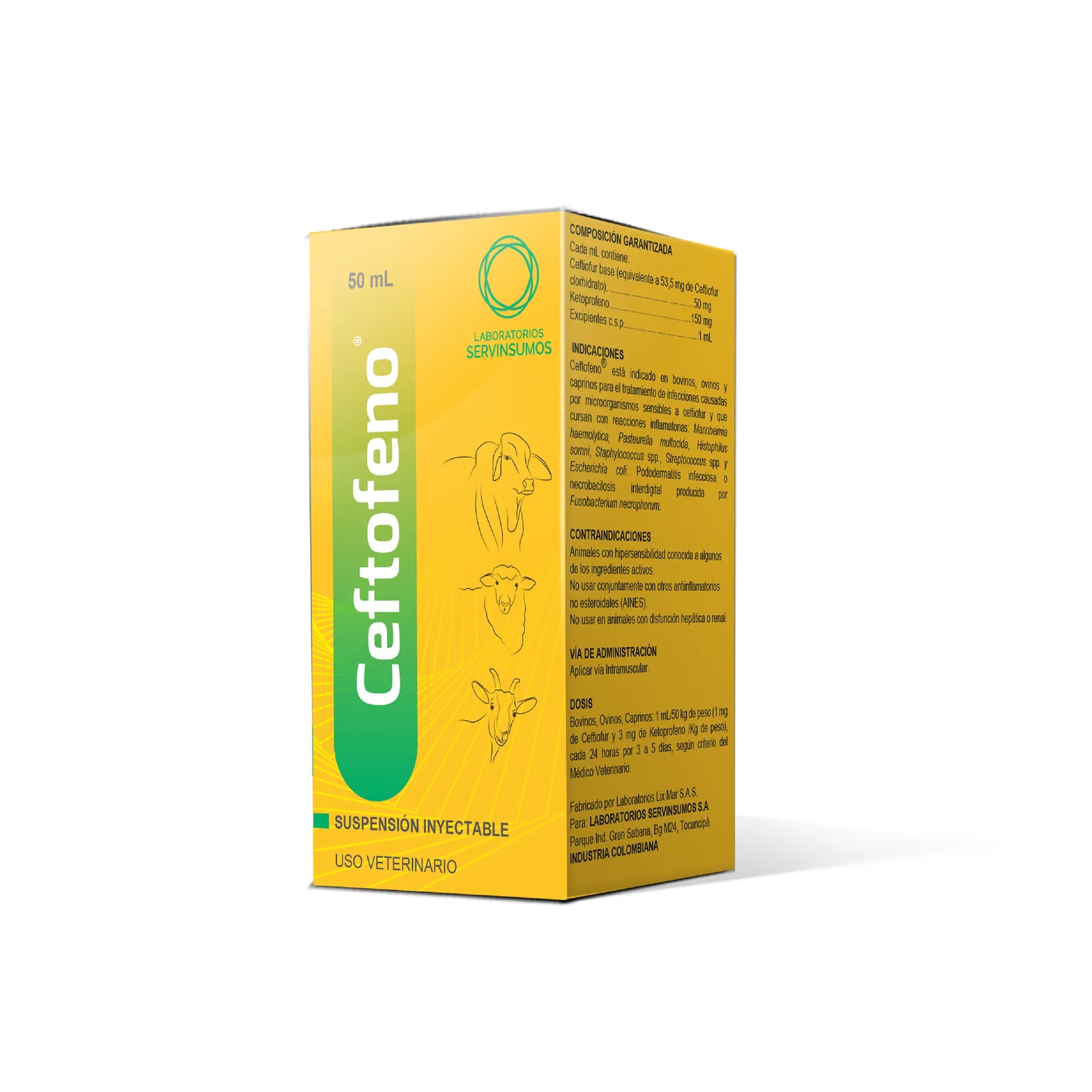 Ceftofeno - Antibiótico para bovinos, ovinos y caprinos.