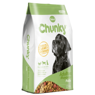 Chunky Comida para Perro Senior Sabor a Pollo x 12 kg