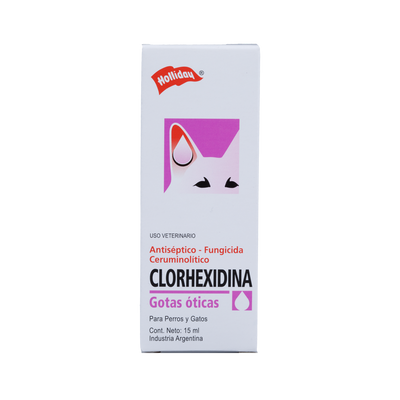 Clorhexidina Gotas Óticas Perros y Gatos x 15 ml