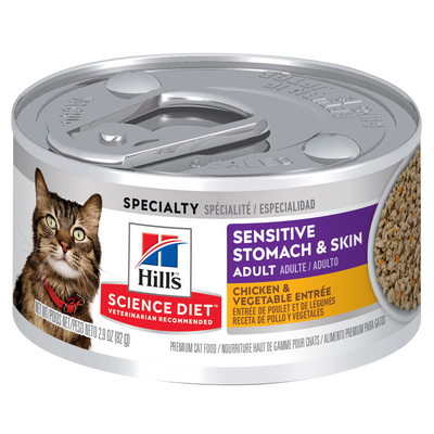 Hills Comida Húmeda para Gato Estómago y Piel Sensible 2,9 Onz