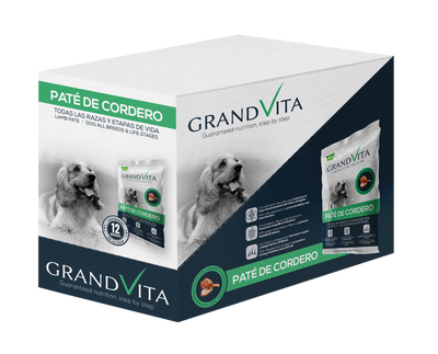 Grand Vita Comida Húmeda para Perro Paté Cordero 100 Gr