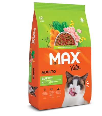 Max Comida para Gato Vita Adulto Buffet Pollo y Vegetales