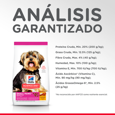 Hills Comida Para Perro Small Paws Adulto Razas Mini Pollo