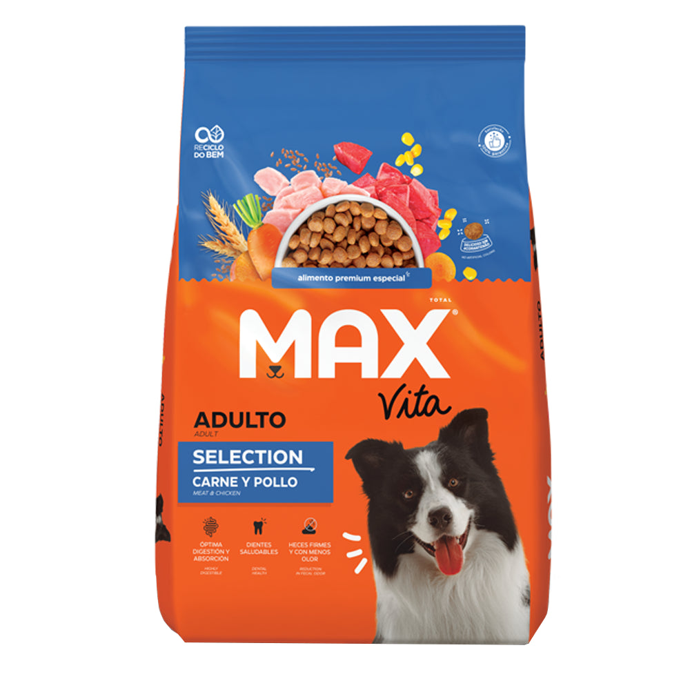 Max Comida Para Perro Vita Adulto Selection Carne y Pollo