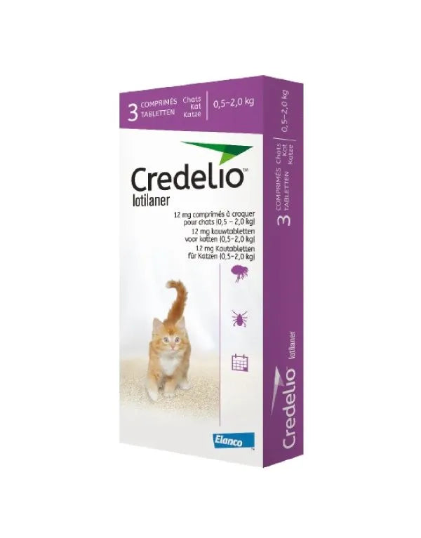 Credelio Gatos de 0.5 a 2 kg - Tabletas Antipulgas y Garrapatas