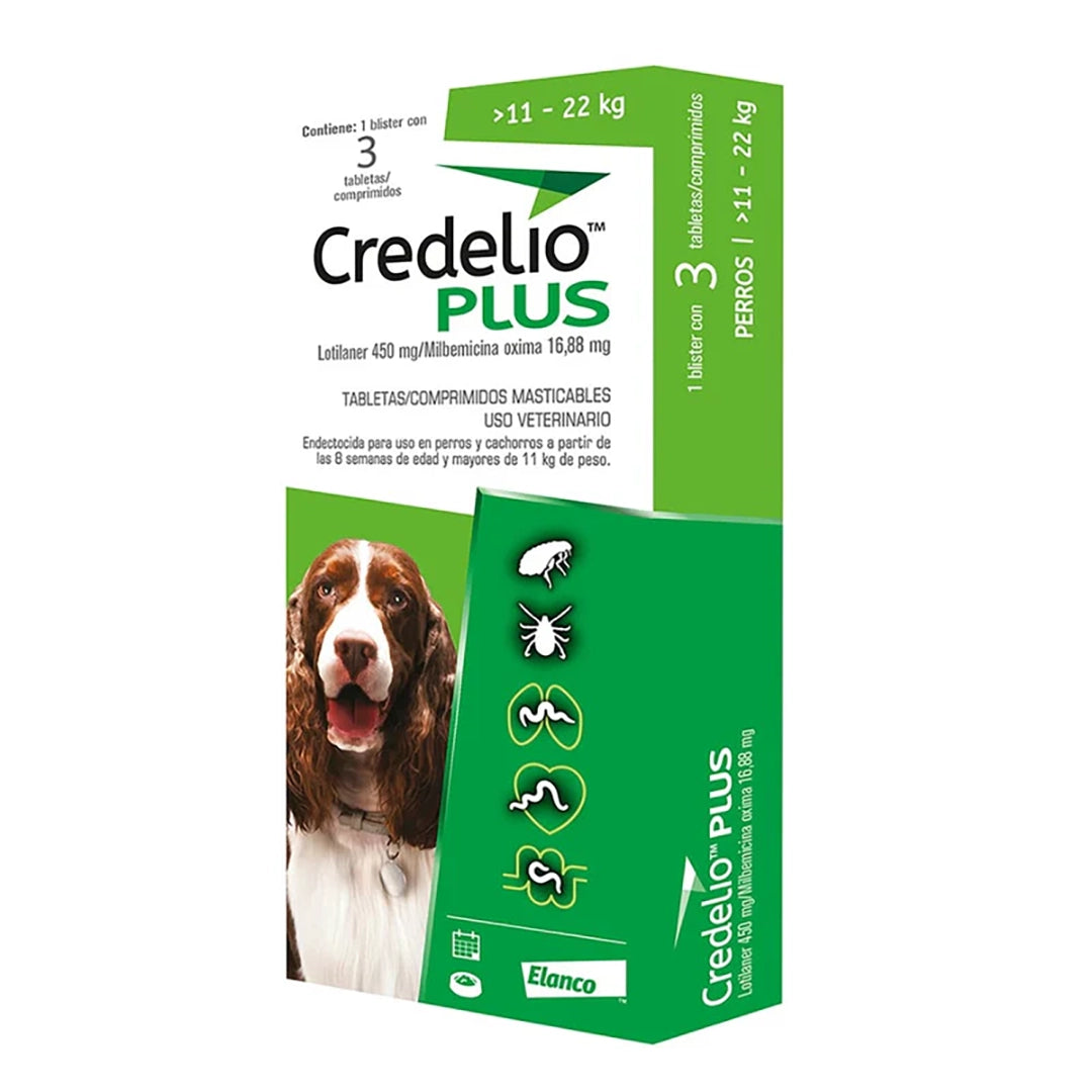 Credelio Plus 450/16,88 mg para Perros de 11 - 22 kg
