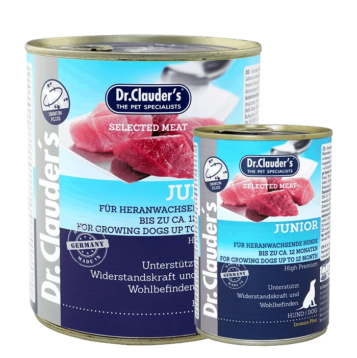 Alimento húmedo Dr. Clauder’s Junior para cachorros