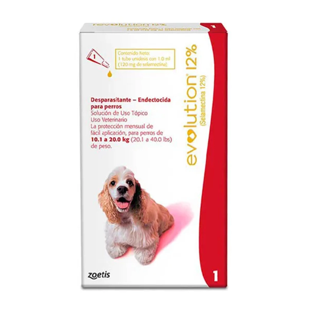 Desparasitante Revolution Perro 12% x 1,00 ml (10,1 a 20 Kg)