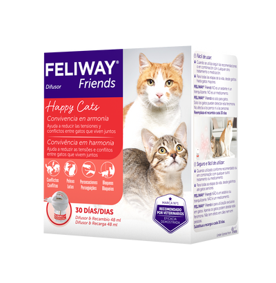 Difusor Para Gatos Feliway Friends + Recarga x 48 ml