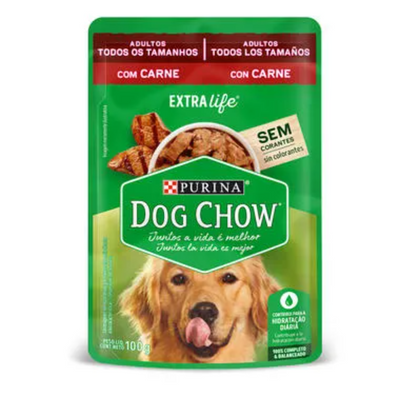 Purina® Dog Chow® Comida Húmeda para Perro Todos los Tamaños con Carne x 100 gr