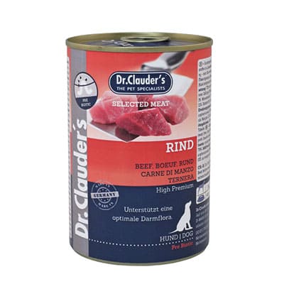 Alimento húmedo Dr. Clauder’s Carne Seleccionada de Ternera para perros
