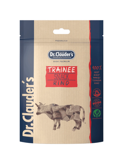 Bolsa de snacks de entrenamiento para perros y gatos Dr. Clauder's - Ternera 80g