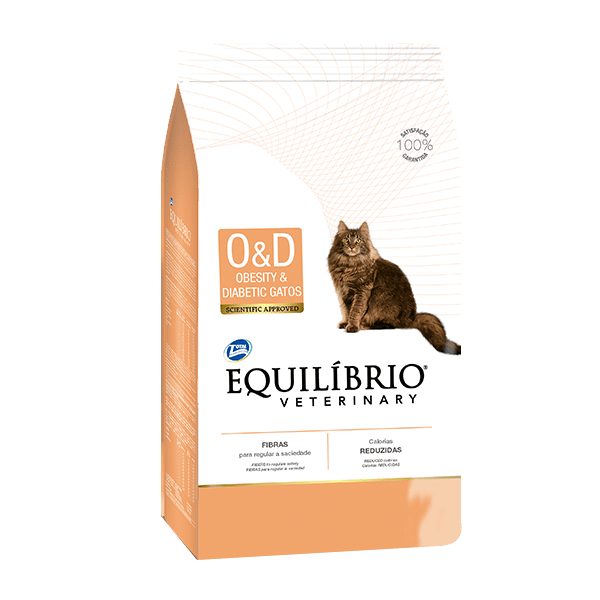Equilibrio Comida para Gato Veterinary Obesidad y Diabétes x 2 kg