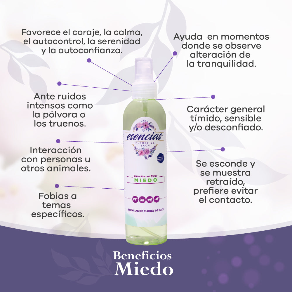 Esencia Floral Miedo Spray x 250 ml