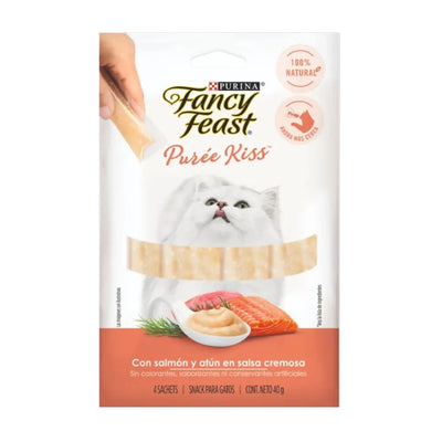 Purina® Fancy  Feast® Snack líquido para Gatos con Atún y Salmón x 40 gr