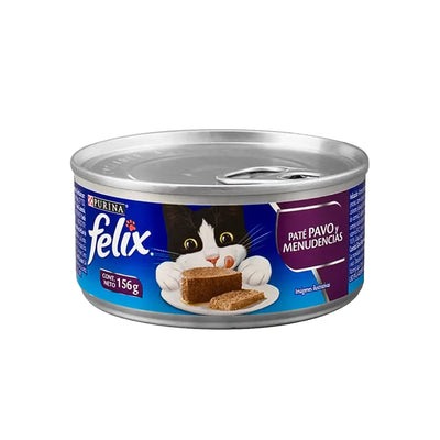Purina® Felix® Comida Húmeda para Gatos Paté Pavo y Menudencias x 156 gr