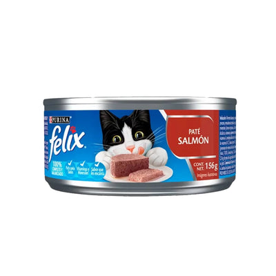 Purina® Felix® Comida Húmeda para Gatos Paté Salmón x 156 gr